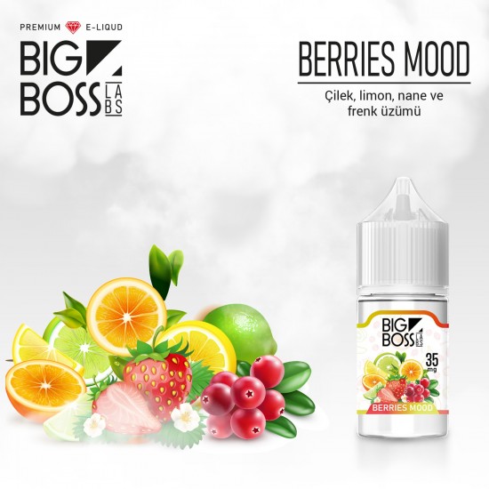 Big Boss Berries Mood 30 ML Salt Likit  en uygun fiyatlar ile ebuhar.netde! Big Boss Berries Mood 30 ML Salt Likit özellikleri, fiyatı, incelemesi, yorumları ve taksit seçenekleri için hemen tıklayın!