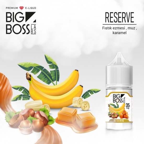 Big Boss Reserve 30 ML Salt Likit  en uygun fiyatlar ile ebuhar.netde! Big Boss Reserve 30 ML Salt Likit özellikleri, fiyatı, incelemesi, yorumları ve taksit seçenekleri için hemen tıklayın!
