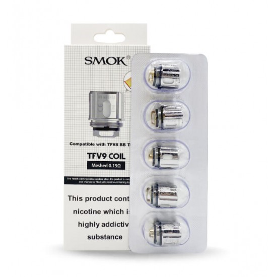 Smok Tfv9 Coil  en uygun fiyatlar ile ebuhar.netde! Smok Tfv9 Coil özellikleri, fiyatı, incelemesi, yorumları ve taksit seçenekleri için hemen tıklayın!