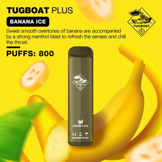 Tugboat Plus 800 Banana Ice  en uygun fiyatlar ile ebuhar.netde! Tugboat Plus 800 Banana Ice özellikleri, fiyatı, incelemesi, yorumları ve taksit seçenekleri için hemen tıklayın!