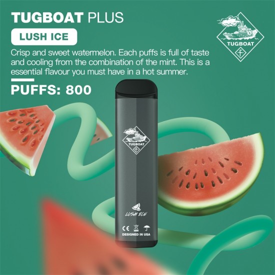 Tugboat Plus 800 Lush ice  en uygun fiyatlar ile ebuhar.netde! Tugboat Plus 800 Lush ice özellikleri, fiyatı, incelemesi, yorumları ve taksit seçenekleri için hemen tıklayın!