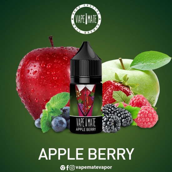 Vape Mate Apple Berry 30 ML Likit  en uygun fiyatlar ile ebuhar.netde! Vape Mate Apple Berry 30 ML Likit özellikleri, fiyatı, incelemesi, yorumları ve taksit seçenekleri için hemen tıklayın!