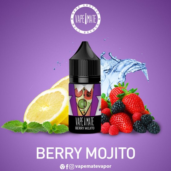 Vape Mate Berry Mojito 30 ML Salt Likit  en uygun fiyatlar ile ebuhar.netde! Vape Mate Berry Mojito 30 ML Salt Likit özellikleri, fiyatı, incelemesi, yorumları ve taksit seçenekleri için hemen tıklayın!
