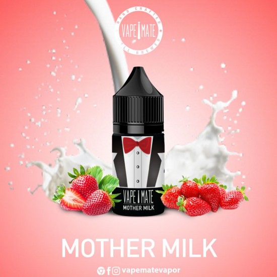 Vape Mate Mother Milk 30 ML Likit  en uygun fiyatlar ile ebuhar.netde! Vape Mate Mother Milk 30 ML Likit özellikleri, fiyatı, incelemesi, yorumları ve taksit seçenekleri için hemen tıklayın!