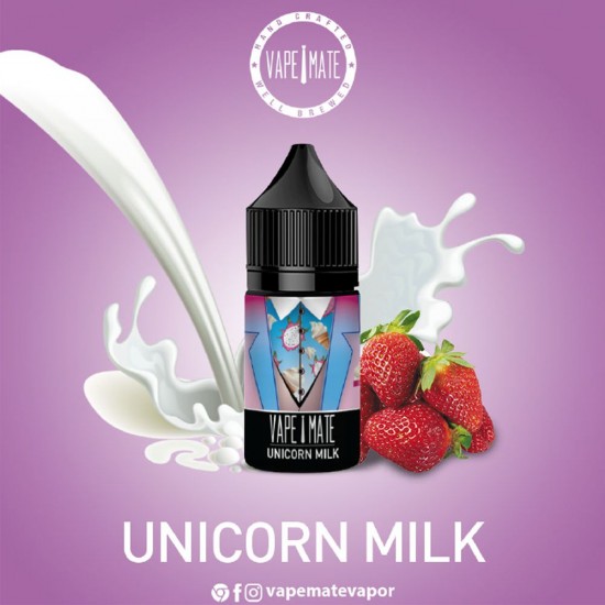 Vape Mate Unicorn Milk 30 ML Salt Likit  en uygun fiyatlar ile ebuhar.netde! Vape Mate Unicorn Milk 30 ML Salt Likit özellikleri, fiyatı, incelemesi, yorumları ve taksit seçenekleri için hemen tıklayın!